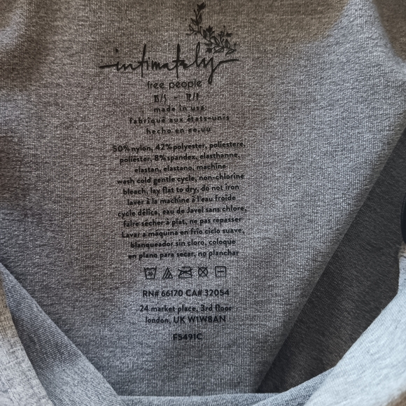 NWOT Intimately By Free People Heather Gray Seamless Strappy Brami, Size XS/S - Picture 4 of 4